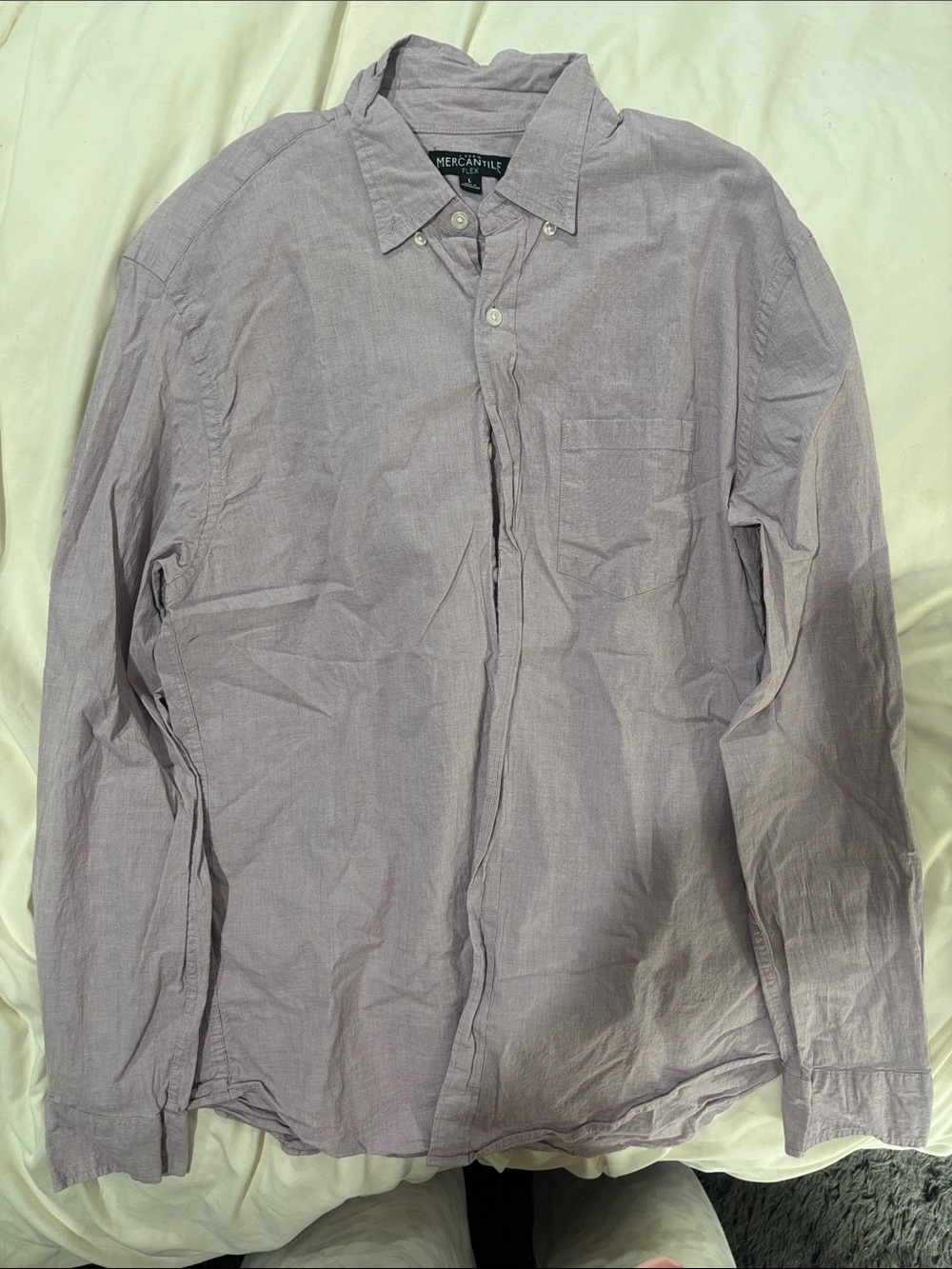 J. Crew Light Lavender Button-Up Shirt Jacket